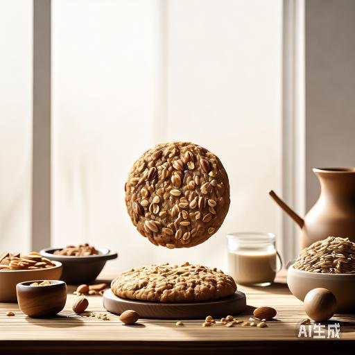 全麦坚果牛奶饼干