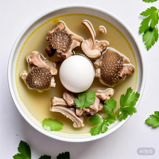 快捷早餐：花胶香菇排骨汤