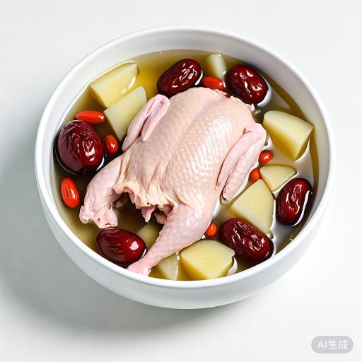 药膳乌鸡鸽子汤